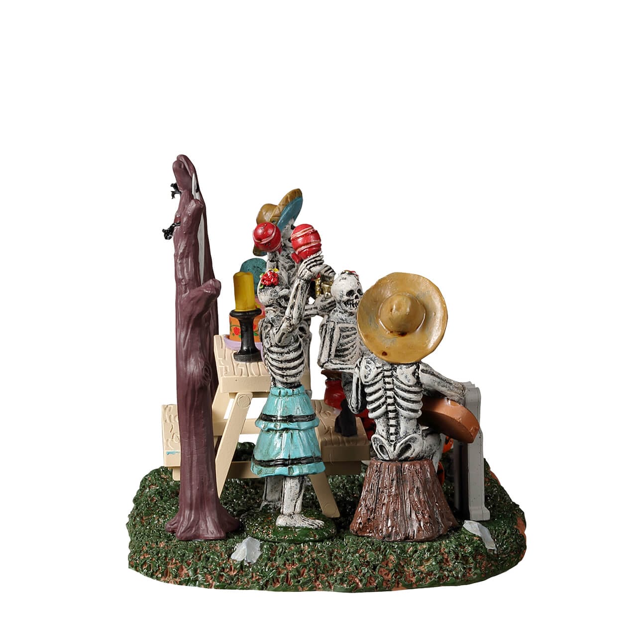 lemax-spooky-town-day-of-the-dead-party-sc-ne-squelettes-miniature image 2