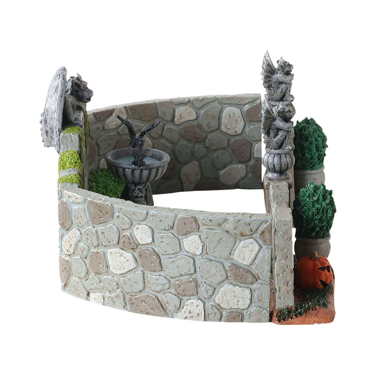 lemax-grey-gargoyle-gardens-d-cor-spooky-town-lumineux image 3