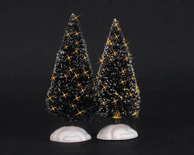 lemax-shimmering-bristle-tree-small-petit-sapin-givr-scintillant image 1