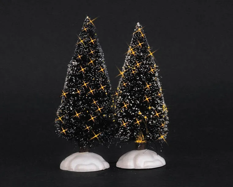 lemax-shimmering-bristle-tree-small-petit-sapin-givr-scintillant image 1