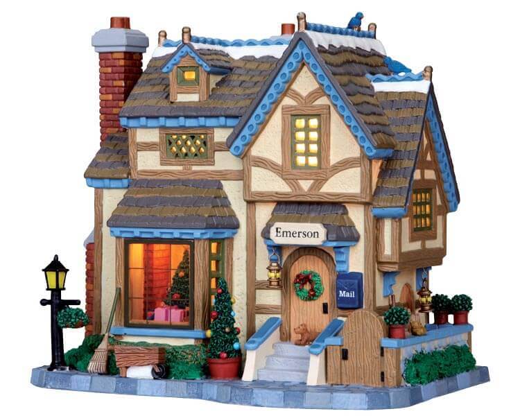 lemax-emerson-house-maison-lumineuse-de-village-de-no-l-miniature image 1