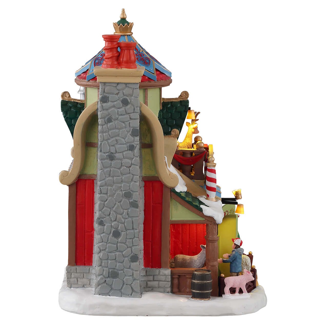 lemax-santa-s-petting-zoo-d-cor-miniature-ferme-animaux-no-l image 2