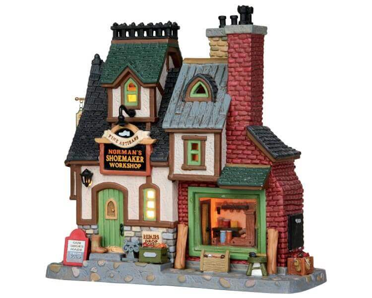 lemax-norman-s-shoemaker-workshop-atelier-miniature-lumineux-village-de-no-l image 1