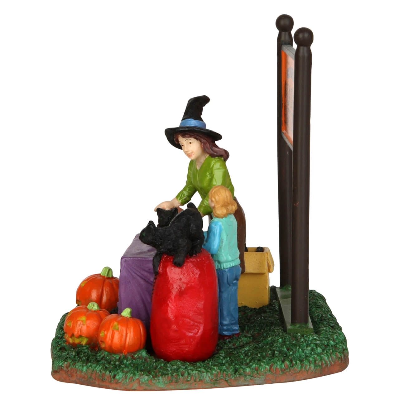 lemax-black-cat-adoption-figurine-spooky-town-halloween image 4