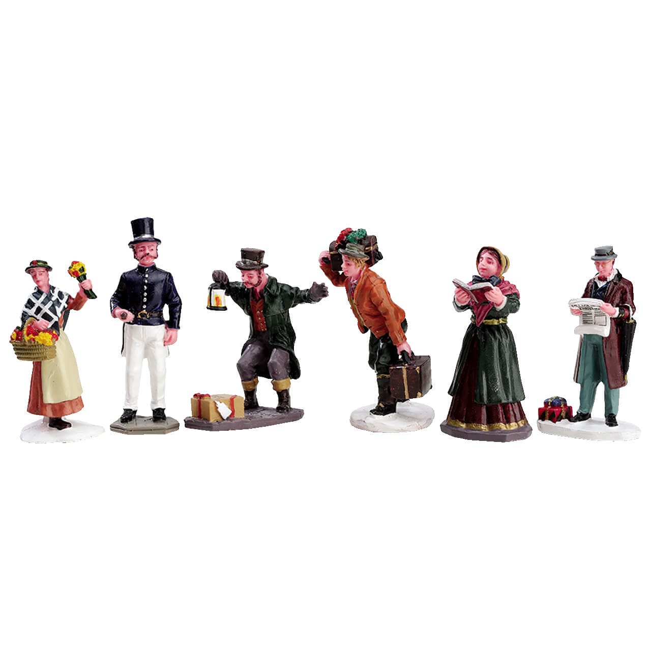 lemax-townsfolk-figurines-caddington-lot-de-6-personnages image 1