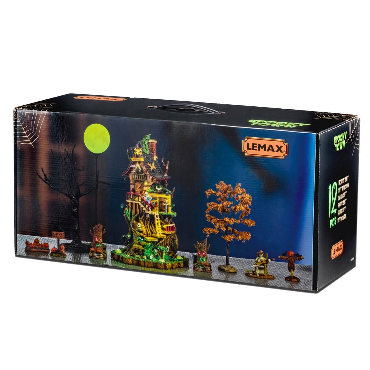 lemax-petrified-forest-tree-house-set-village-effrayant-lumineux-spooky-town image 2