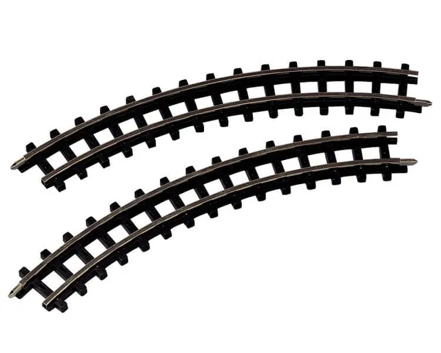 lemax-2-piece-curved-train-tracks-rails-courbes-train-miniature image 1