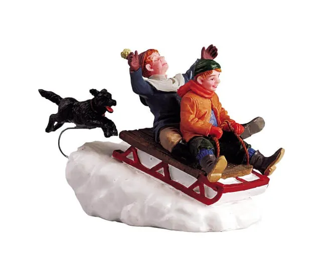 lemax-downhill-fun-figurine-luge-pour-village-miniature image 1