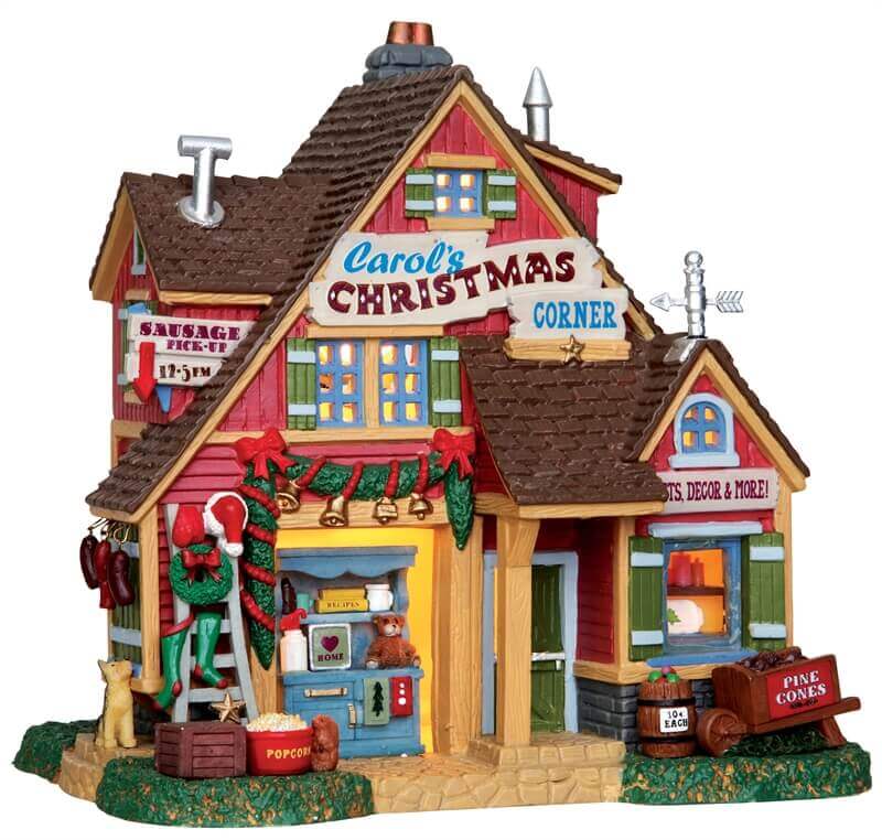lemax-carol-s-christmas-corner-chalet-lumineux-coin-de-no-l-de-carol image 1
