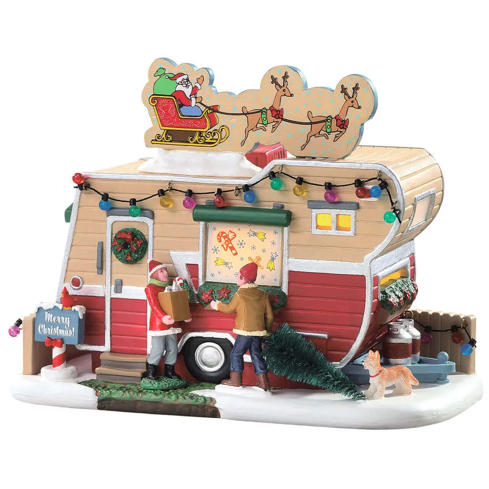 lemax-camper-christmastime-caravane-de-no-l-miniature image 1