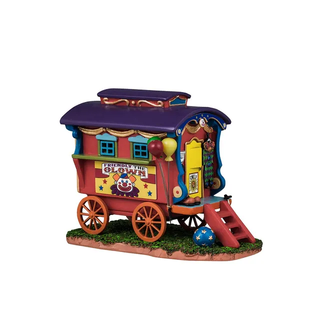 lemax-friendly-the-clown-caravan-caravane-miniature-cirque-carnaval image 1