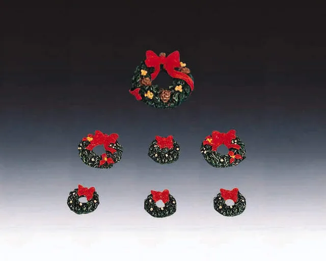 lemax-wreaths-couronnes-miniatures-accessoires-village image 1