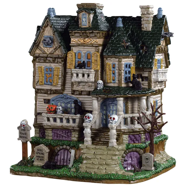 lemax-the-haunted-knoll-maison-hant-e-lumineuse-spooky-town image 1
