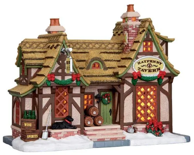 lemax-haypenny-tavern-taverne-miniature-lumineuse image 1