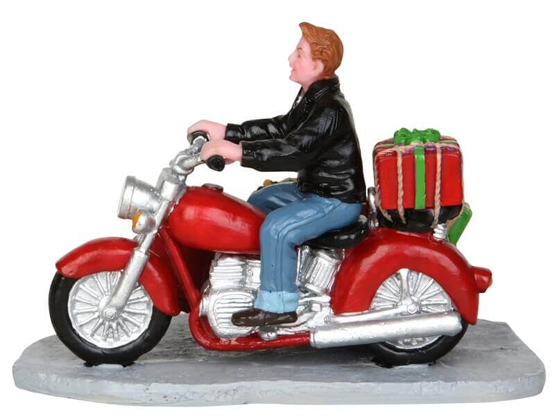 lemax-side-car-santa-figurine-village-de-no-l-moto-side-car image 4
