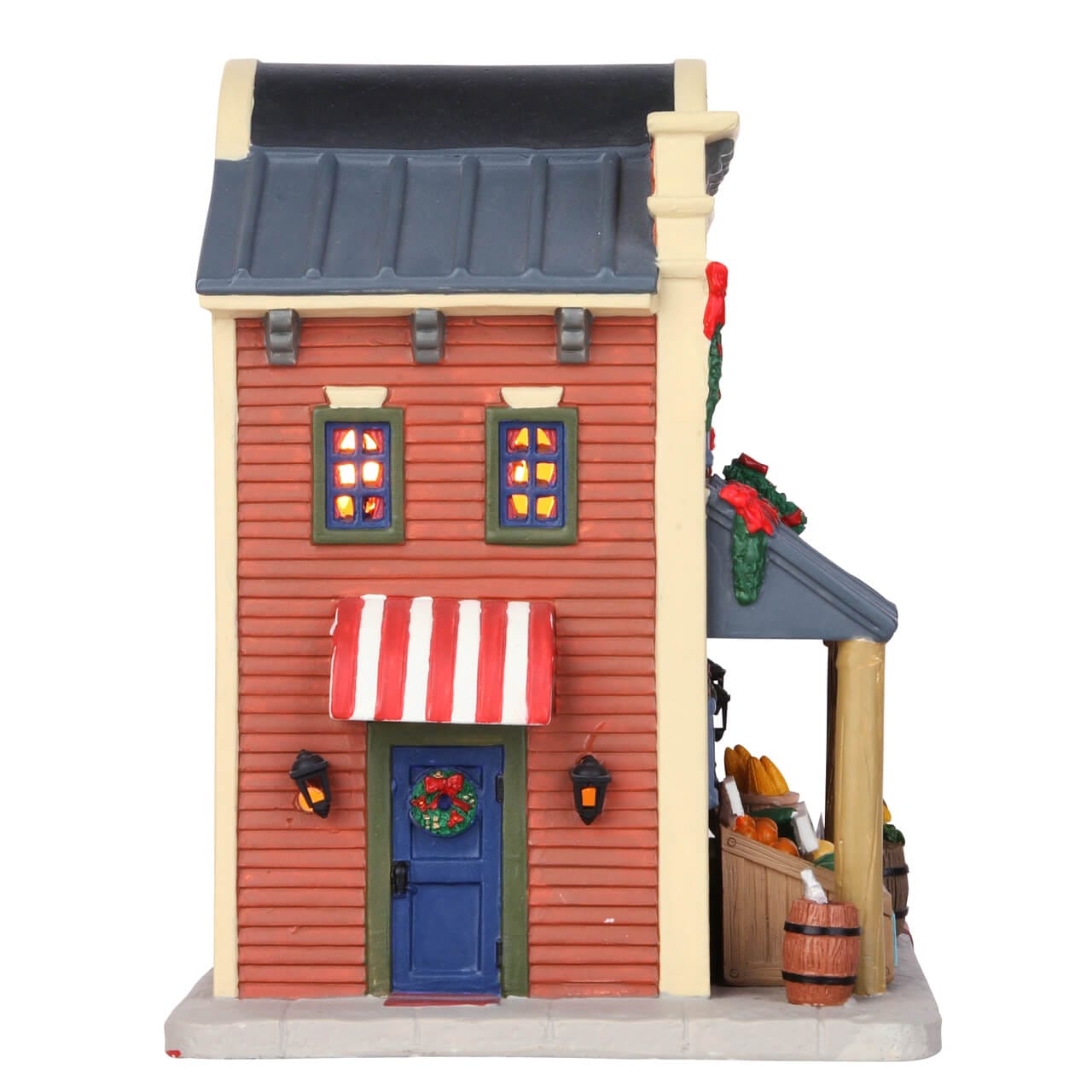 lemax-hattie-s-market-b-timent-village-de-no-l-miniature-lumineux image 3
