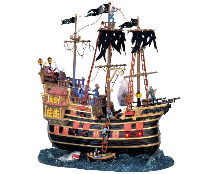 lemax-the-pillager-bateau-pirate-anim-sonore-spooky-town image 1