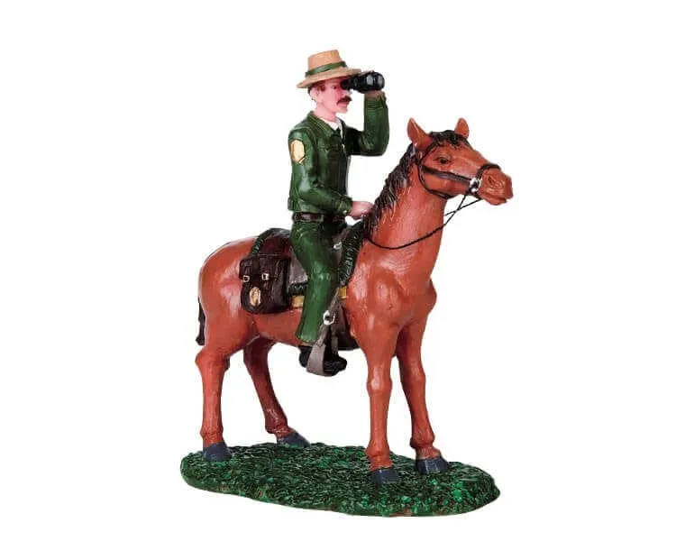 lemax-ranger-anderson-figurine-garde-forestier-village-miniature image 1