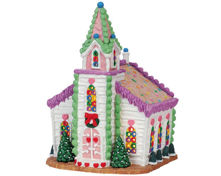 lemax-sweetheart-wedding-chapel-chapelle-miniature-lumineuse-sugar-n-spice image 1