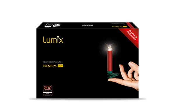 krinner-lumix-premium-rouge-mini-extension-bougies-led-rouges image 1