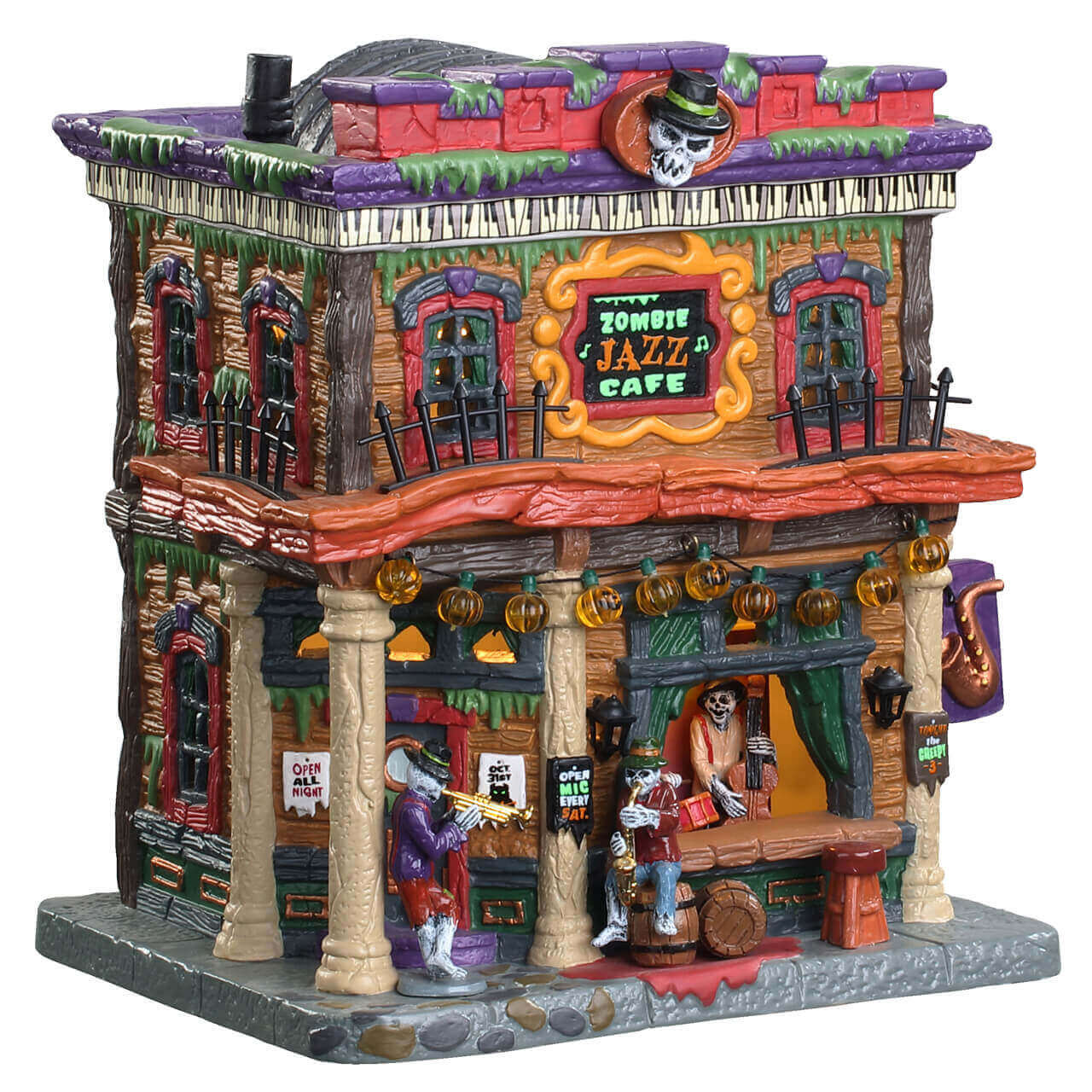 lemax-zombie-jazz-cafe-club-miniature-spooky-town image 1