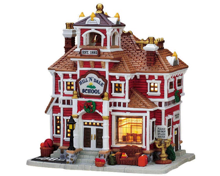 lemax-hill-n-dale-school-cole-miniature-de-village image 1