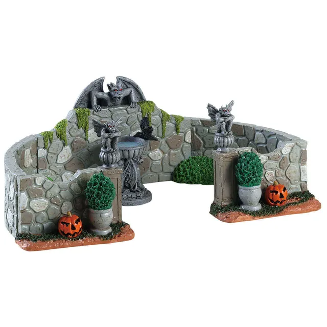 lemax-grey-gargoyle-gardens-d-cor-spooky-town-lumineux image 1