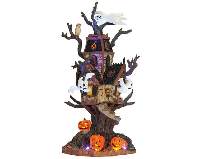 lemax-trick-or-tree-house-maison-hant-e-miniature-spooky-town image 1