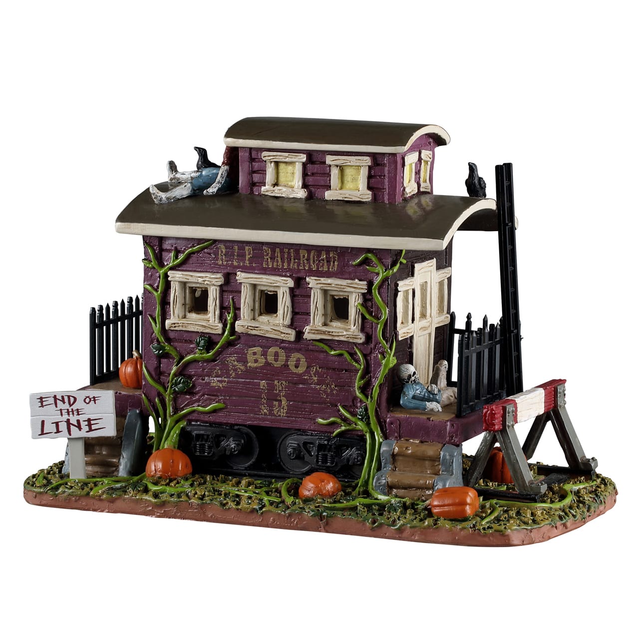 lemax-creepy-ca-boo-se-wagon-hant-lumineux-spooky-town image 1