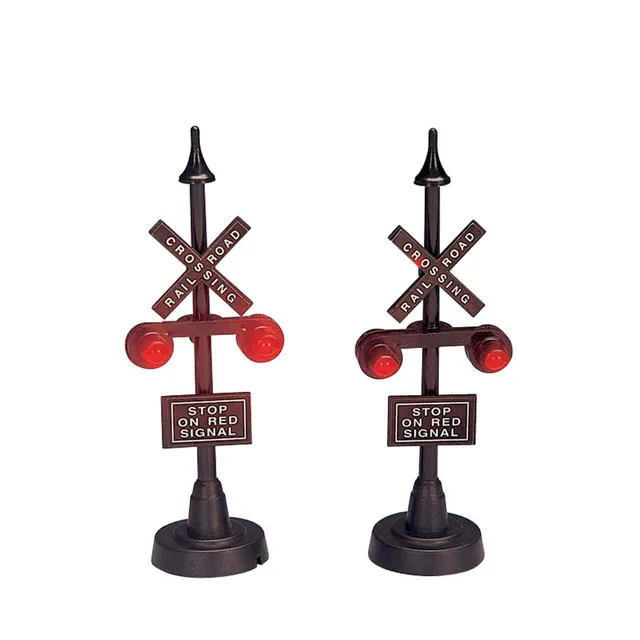 lemax-railway-stop-light-lot-de-2-feux-miniatures image 1
