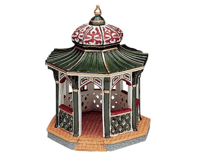lemax-victorian-gazebo-kiosque-victorien-miniature-village-no-l image 1