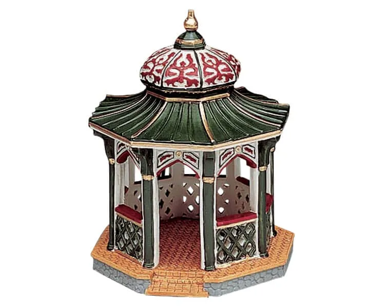 lemax-victorian-gazebo-kiosque-victorien-miniature-village-no-l image 1