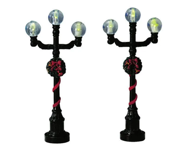 lemax-ball-street-lamp-lampadaire-boule-lumineux-de-village image 1