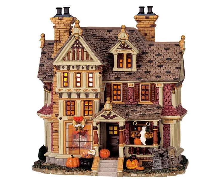 lemax-trick-or-treaters-haven-maison-hant-e-lumineuse-spooky-town image 1