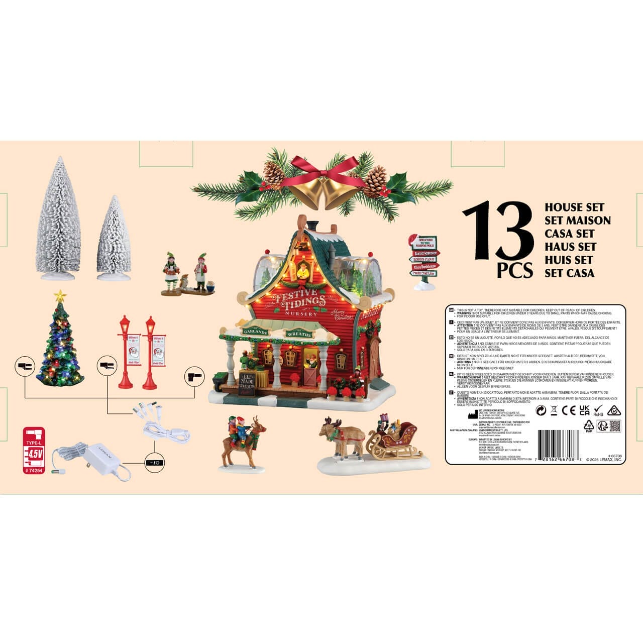 lemax-festive-tidings-nursery-set-village-de-no-l-lumineux-santa-s-wonderland image 3