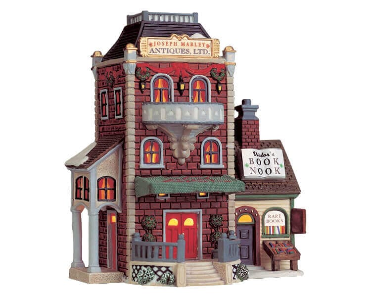 lemax-victor-s-book-nook-librairie-de-village-de-no-l-lumineuse image 2