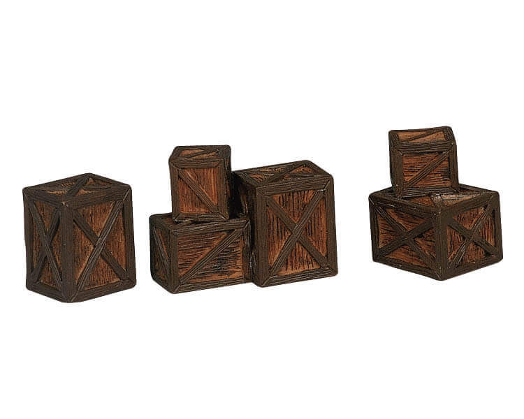 lemax-crates-lot-de-caisses-en-bois-village-de-no-l image 1