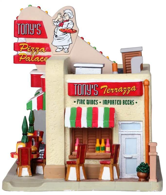 lemax-tony-s-pizza-palace-b-timent-miniature-lumineux image 3