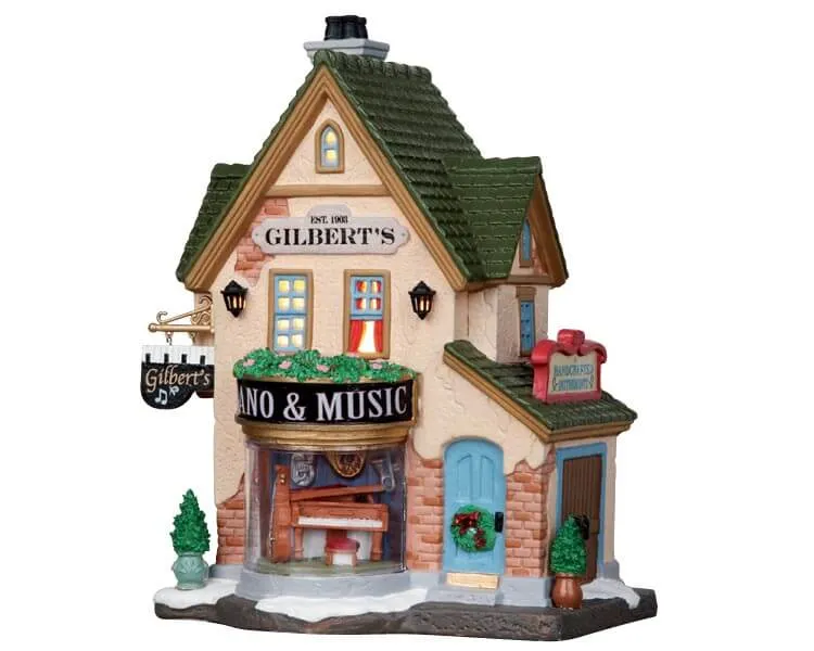 lemax-gilbert-s-piano-music-store-magasin-de-musique-lumineux image 1