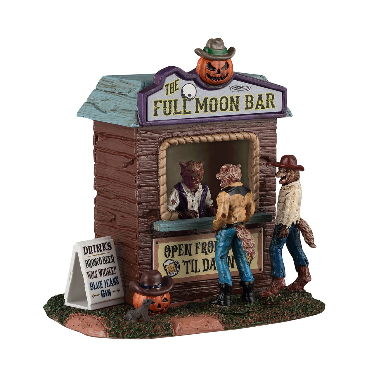 lemax-full-moon-bar-maison-spooky-town-lumineuse image 5