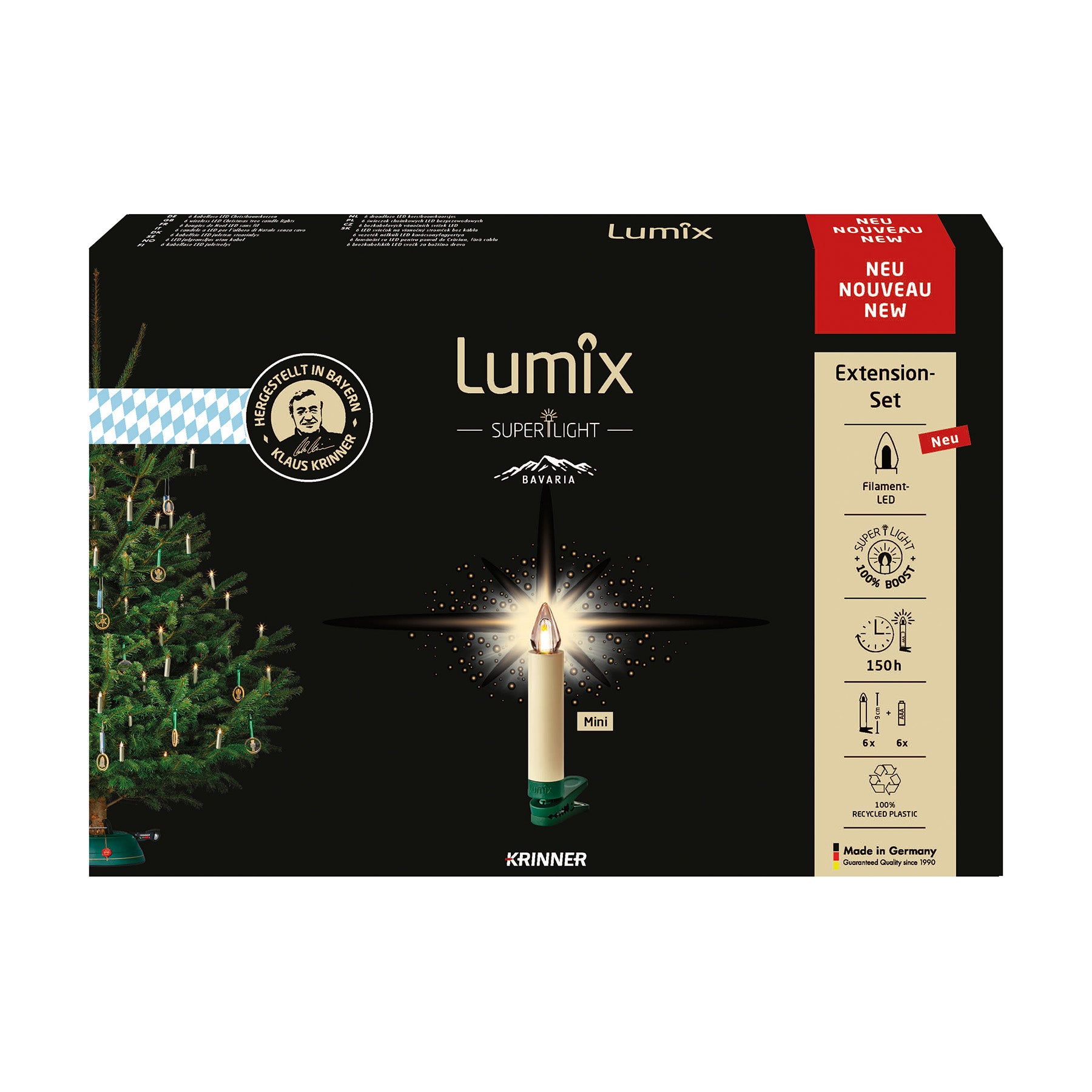 krinner-lumix-superlight-bavaria-flame-mini-extension-bougie-led image 1