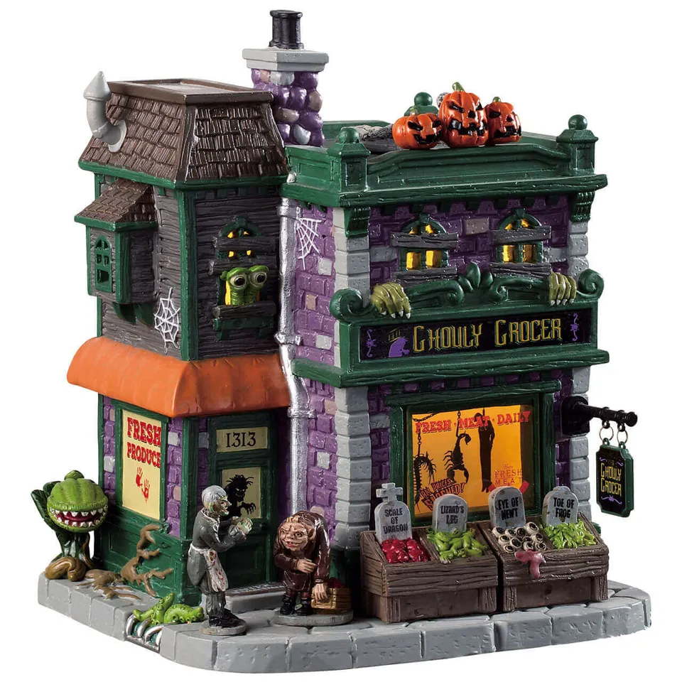 lemax-ghouly-grocer-maison-hant-e-spooky-town image 1