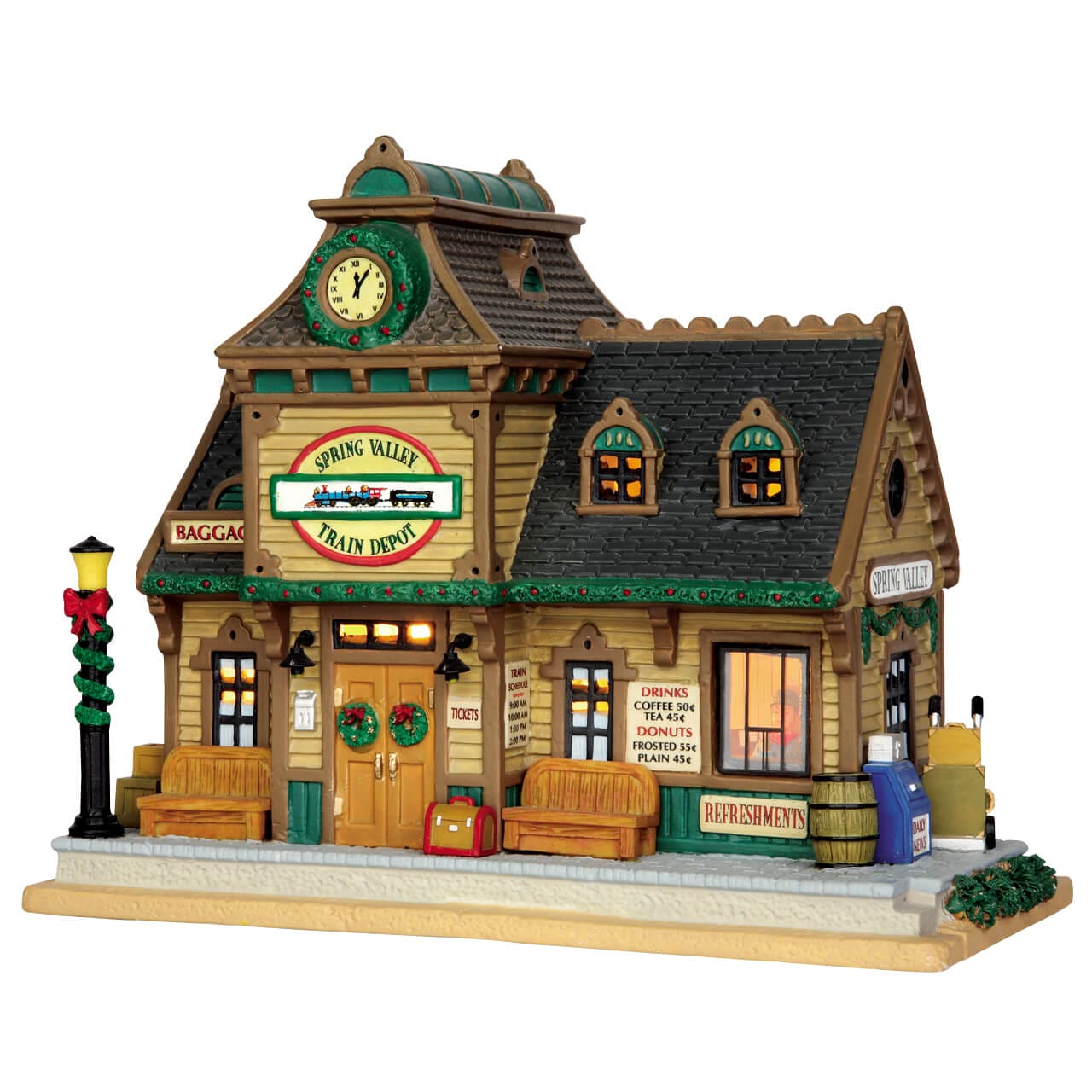 lemax-spring-valley-depot-gare-miniature-de-village-de-no-l image 4