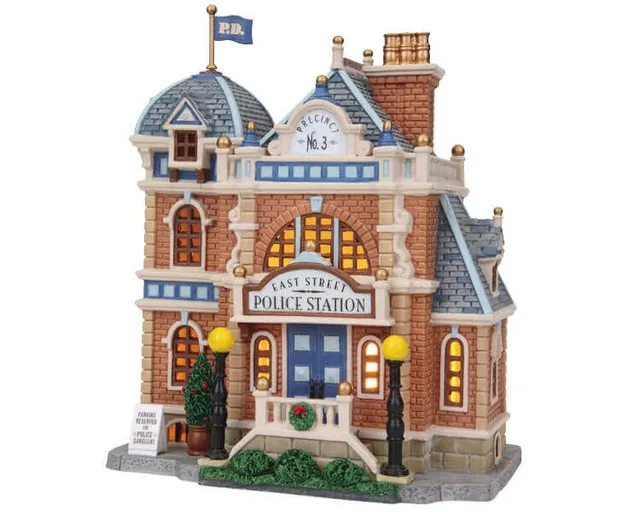 lemax-east-st-police-station-b-timent-miniature-lumineux image 1