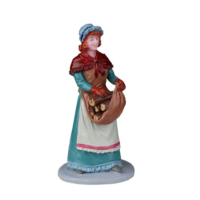 lemax-wood-for-the-fire-figurine-caddington-village-femme-au-bois image 1