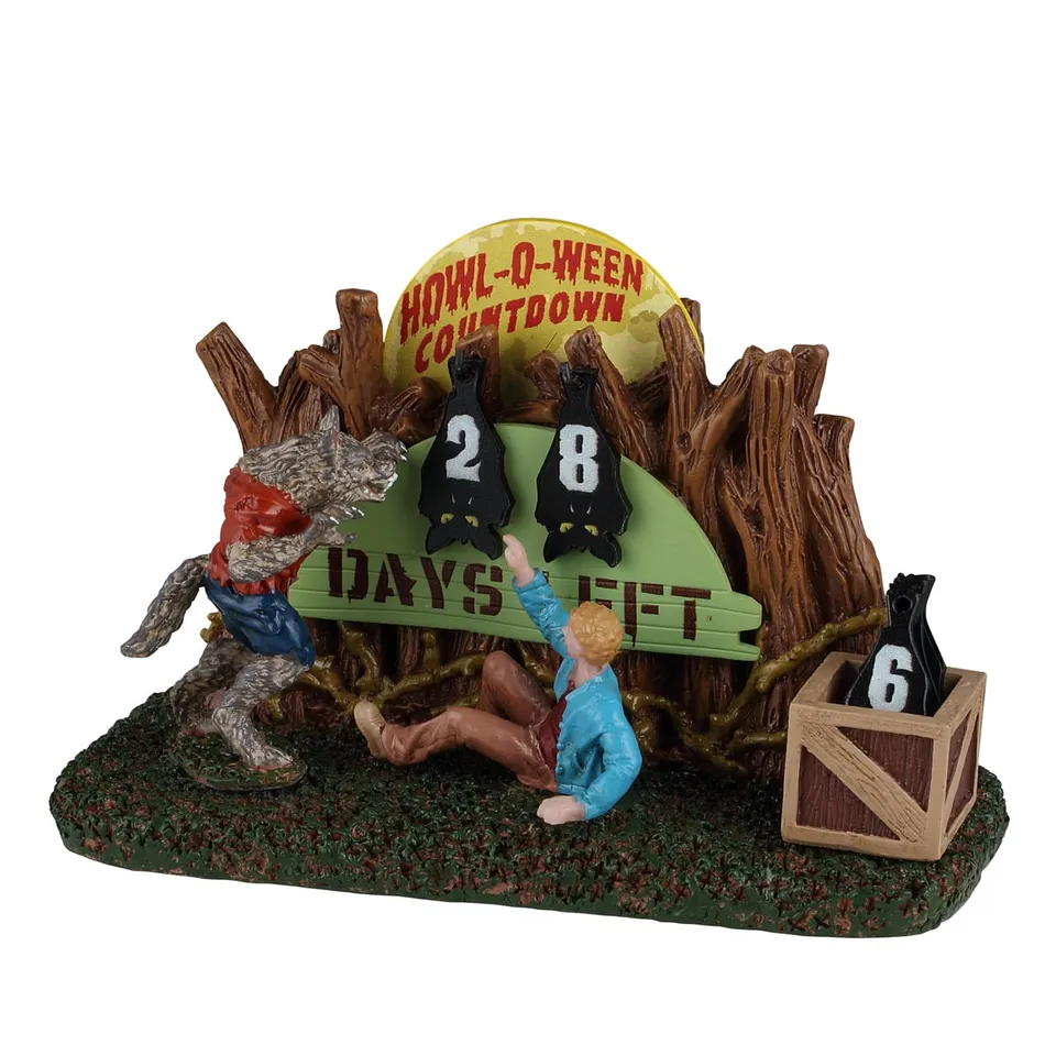 lemax-howl-o-ween-countdown-spooky-town-d-cor-compte-rebours-halloween image 1