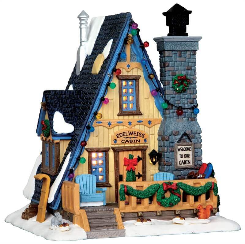 lemax-edelweiss-cabin-chalet-lumineux-village-de-no-l image 1