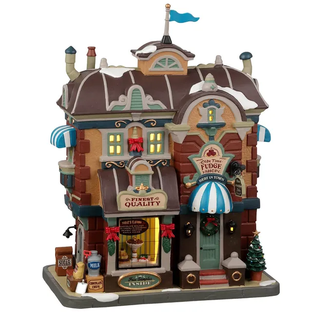 lemax-olde-time-fudge-shop-confiserie-miniature-lumineuse image 1