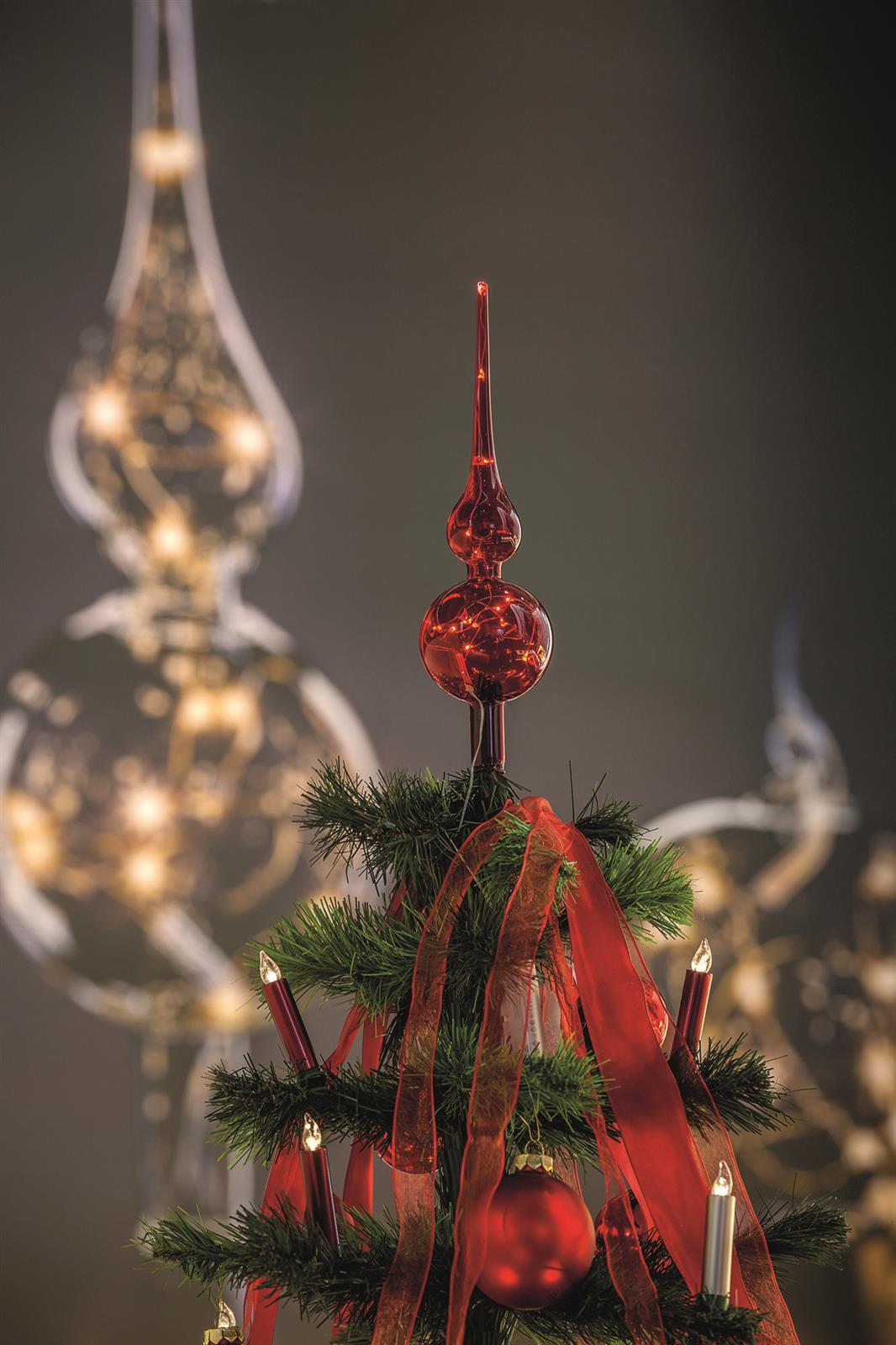 krinner-lumix-tree-topper-rouge-cime-de-sapin-lumineuse-15-led image 2