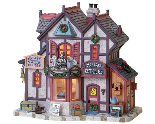 lemax-olde-town-antiques-boutique-miniature-antiquit-s image 1